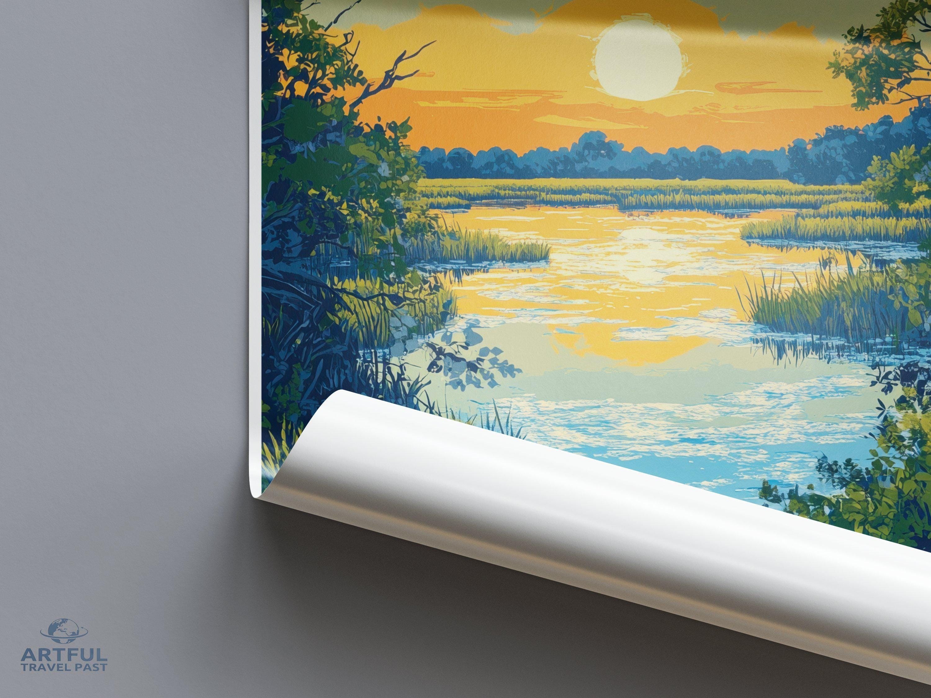 Everglades National Park Wall Art Print, Sunrise Landscape Poster, Nature Artwork for Home Decor, Scenic Art, Florida Wall Art