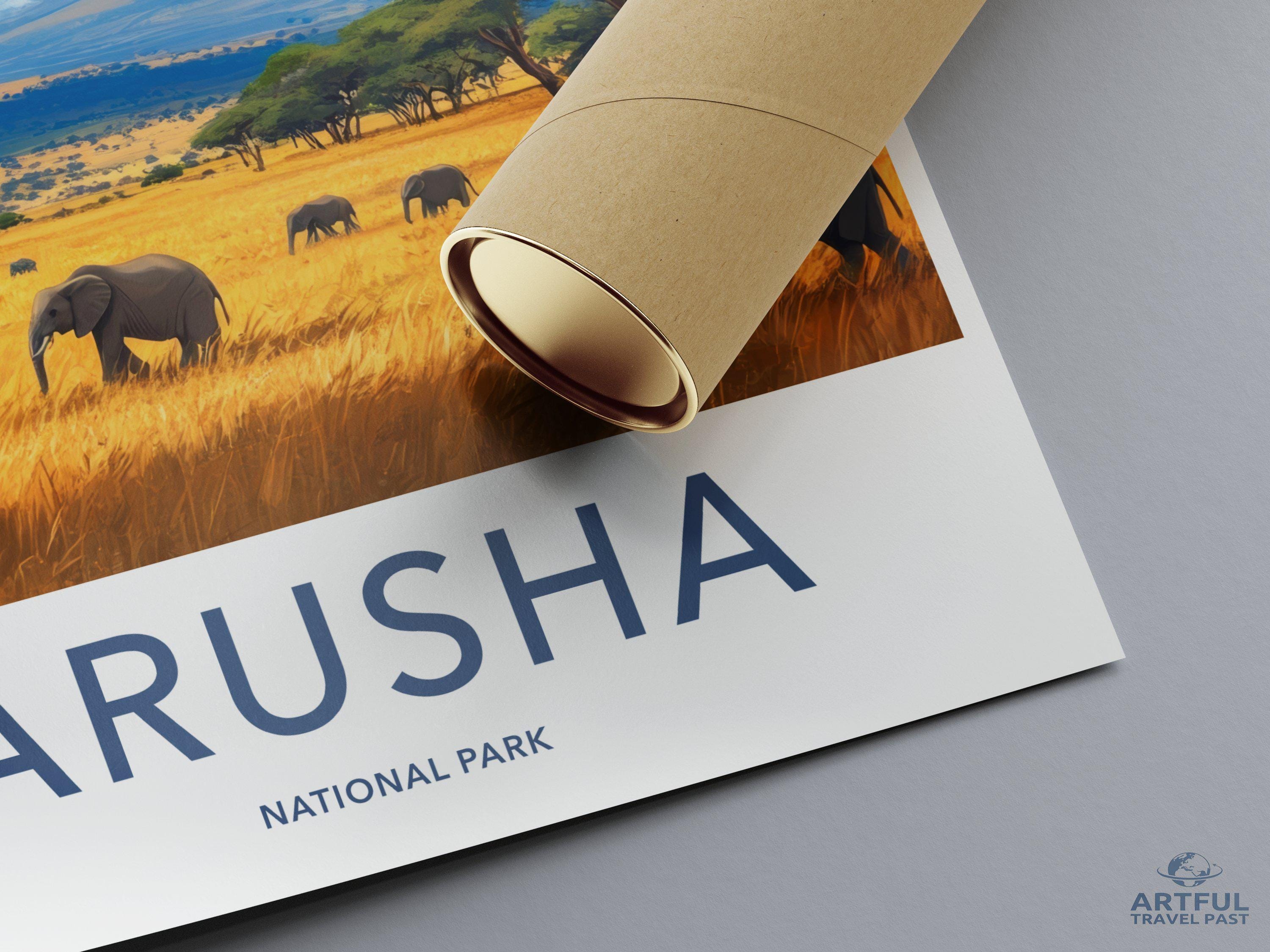 Arusha National Park Poster | Tanzania Wall Art