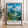 Nanda Devi National Park Wall Art, Nature Landscape Print, Himalayan Mountain Poster, Scenic Wilderness Decor, Travel Artwork