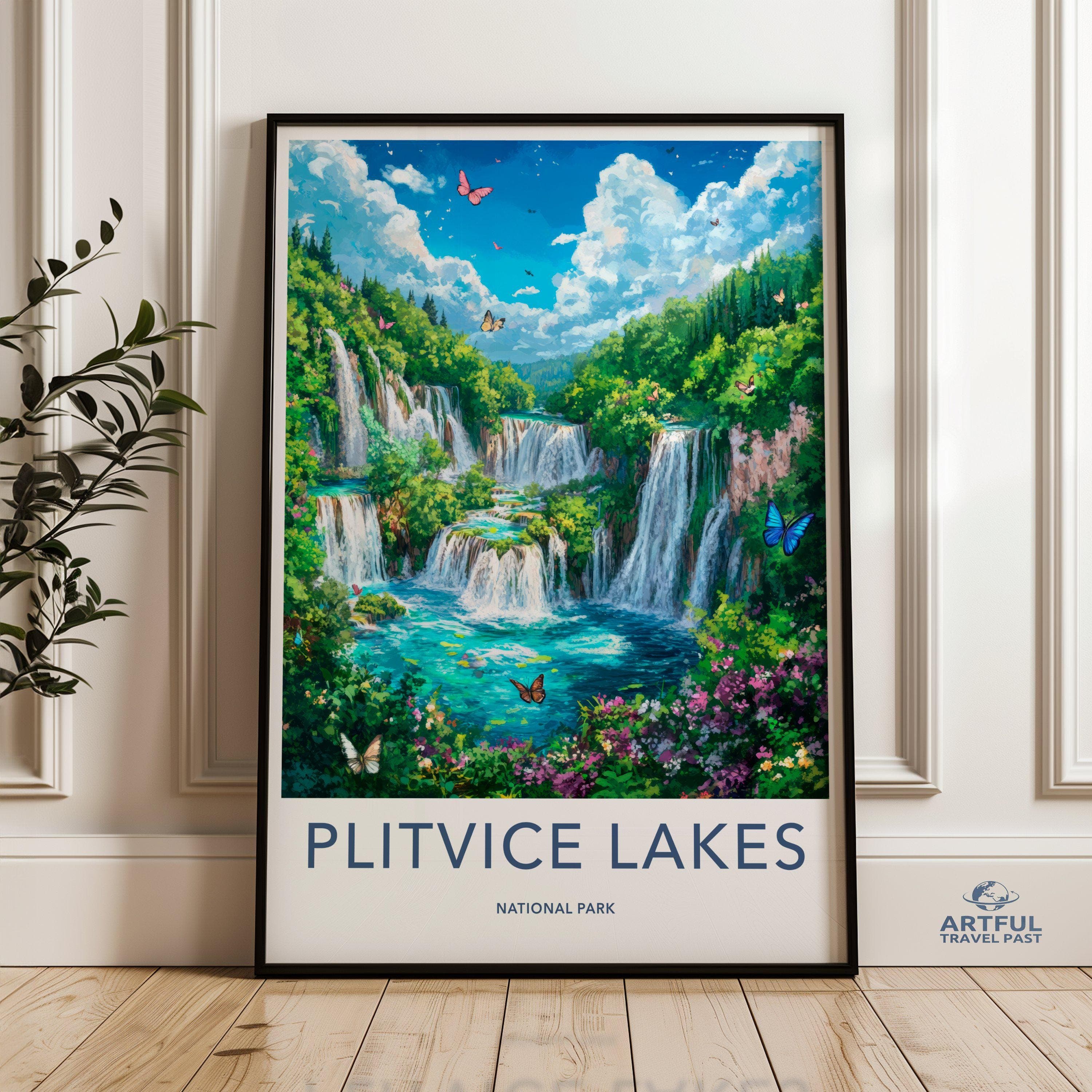 Plitvice Lakes National Park Poster | Croatia Wall Art