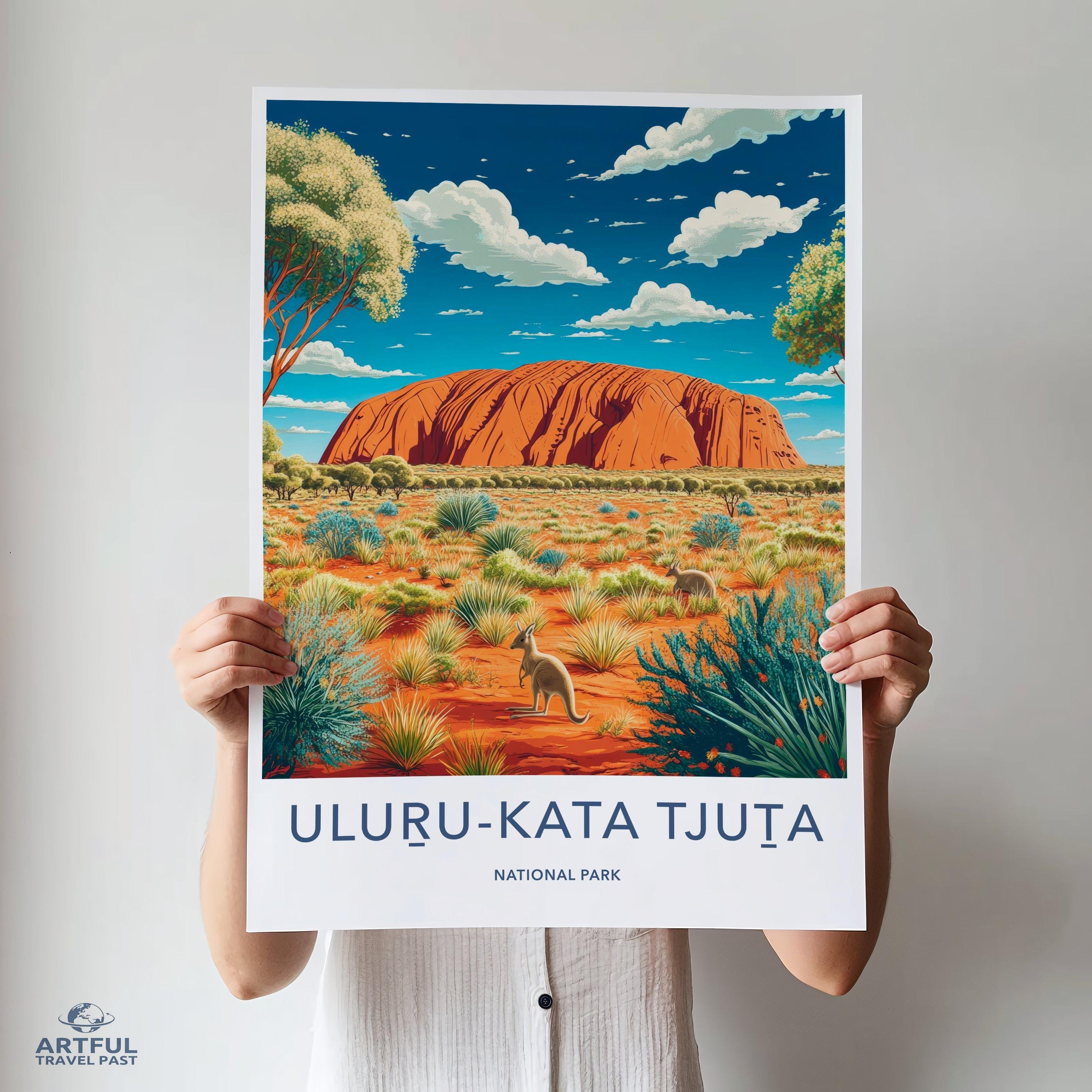 Uluru Kata Tjuta National Park Poster | Australia Wall Art