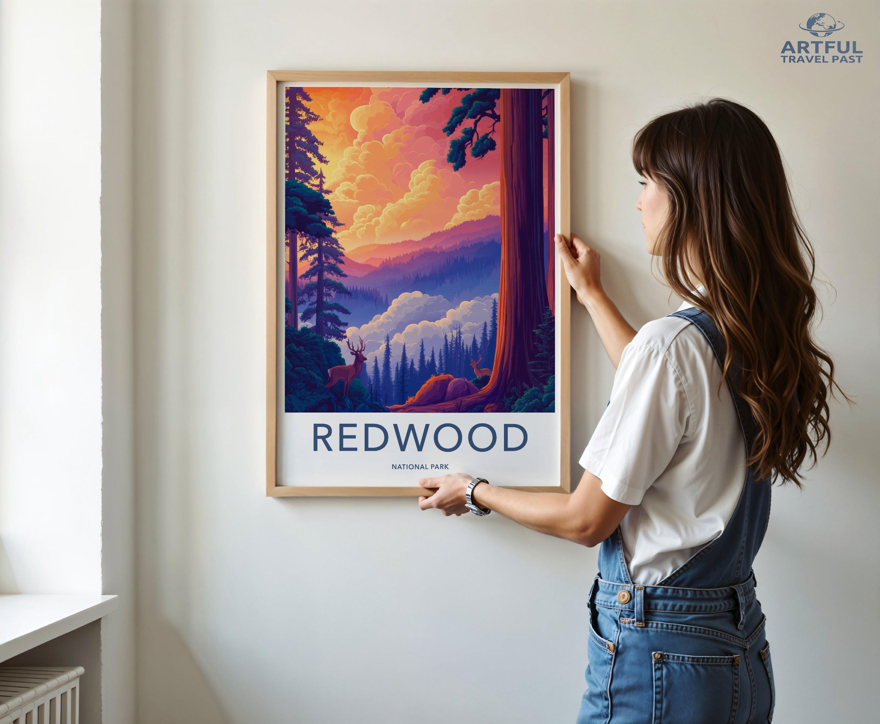 Redwood National Park Poster | California Wall Art