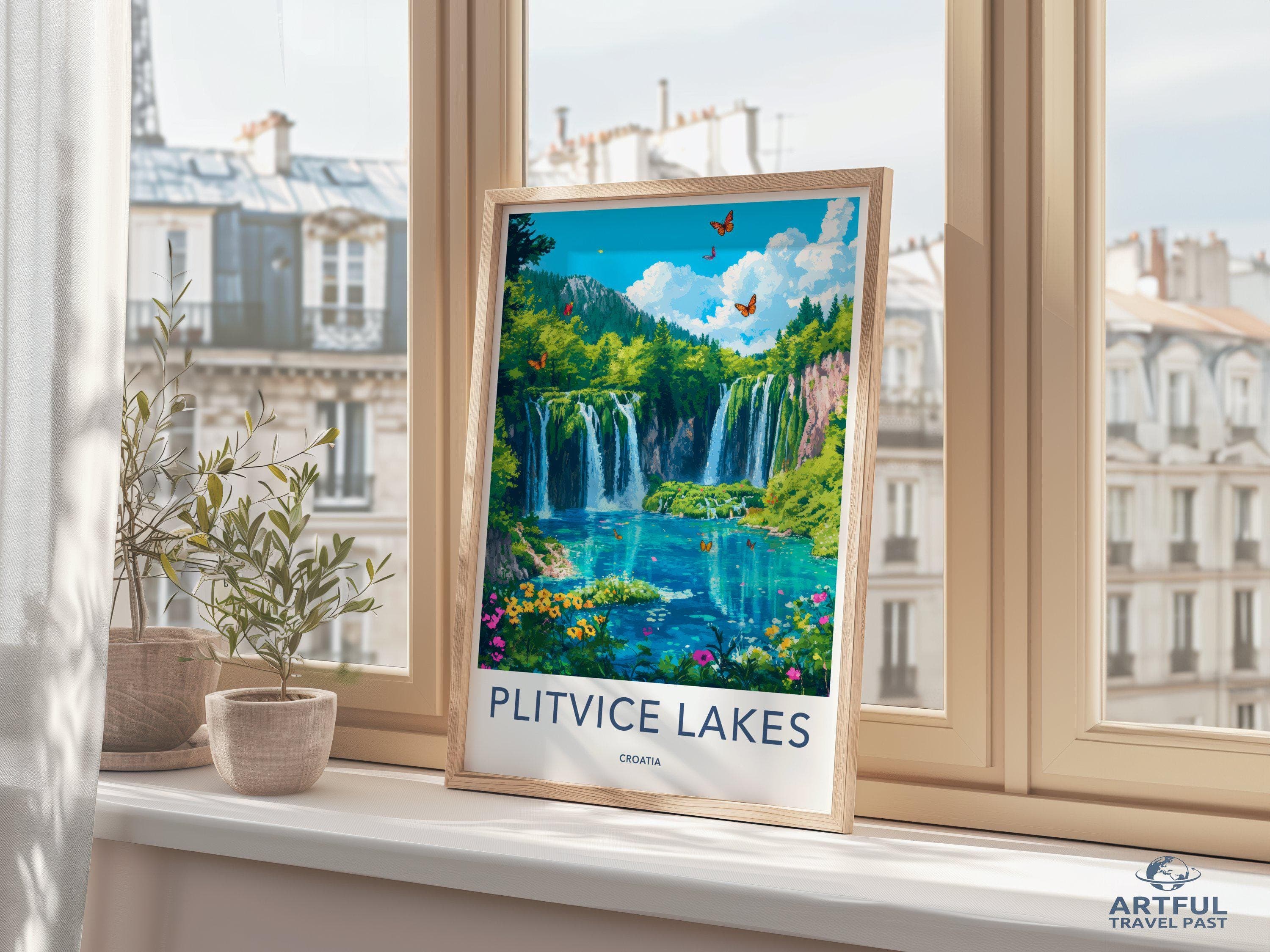 Plitvice Lakes National Park Poster | Croatia Wall Art