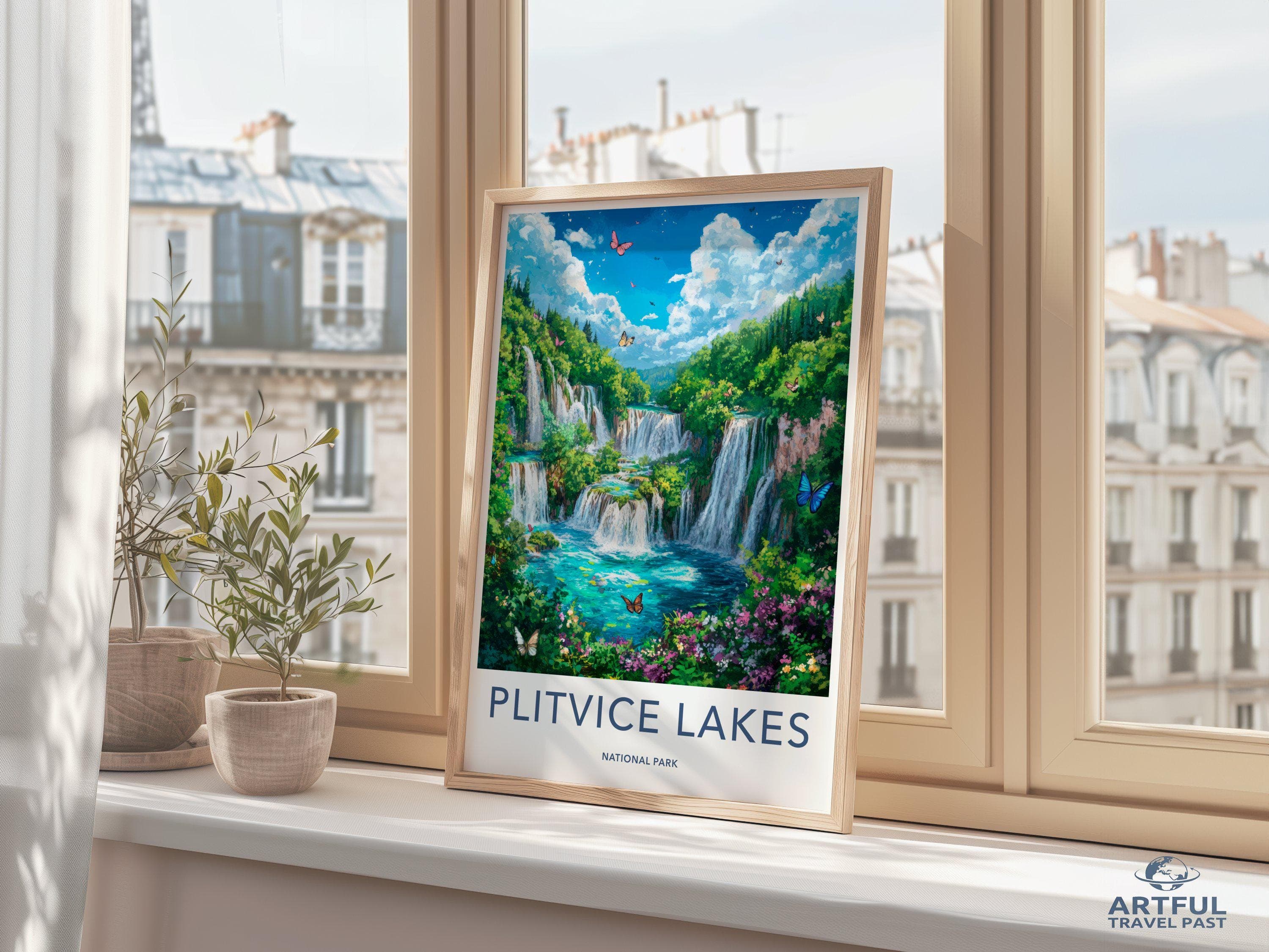 Plitvice Lakes National Park Poster | Croatia Wall Art