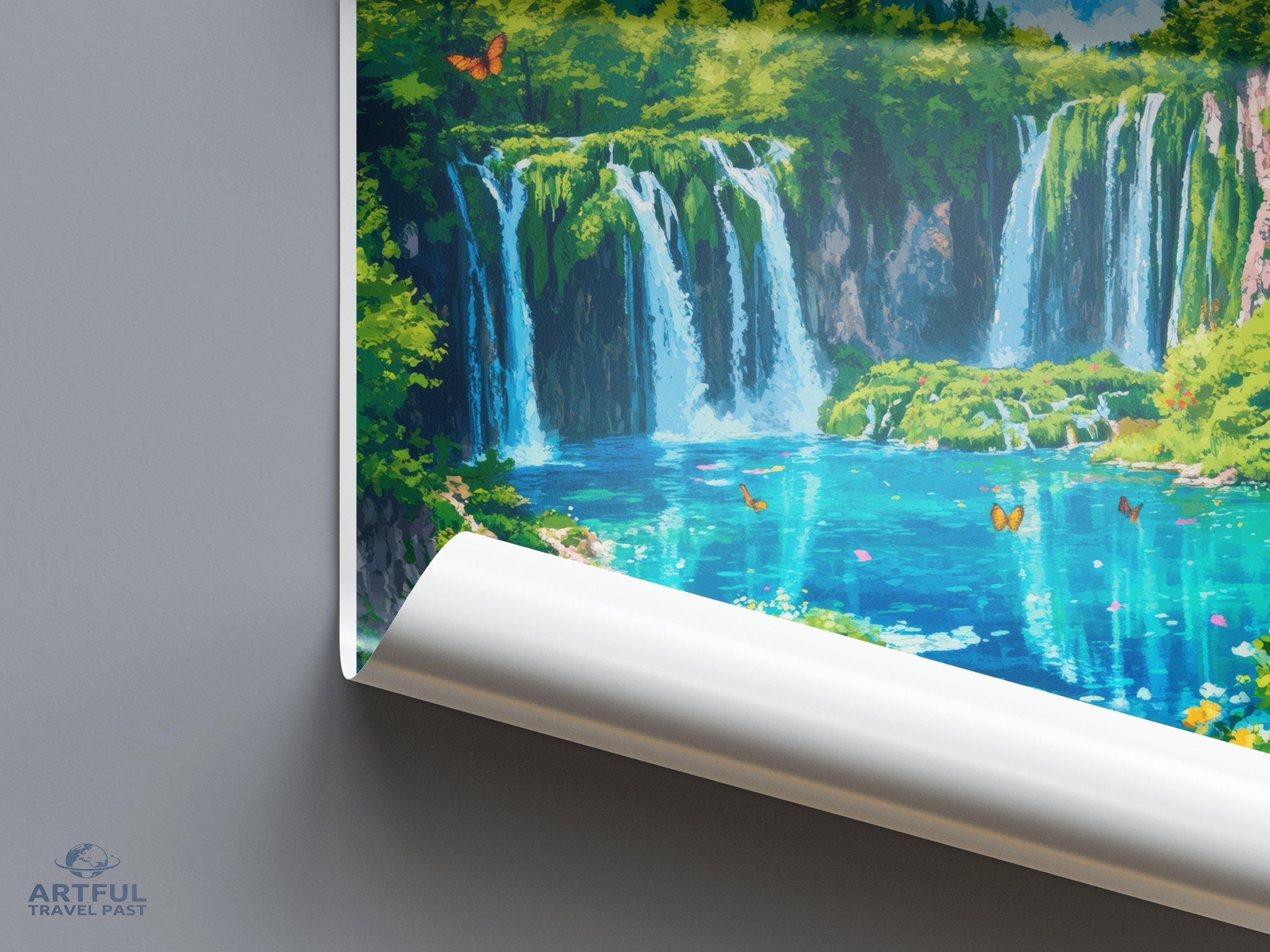 Plitvice Lakes National Park Poster | Croatia Wall Art