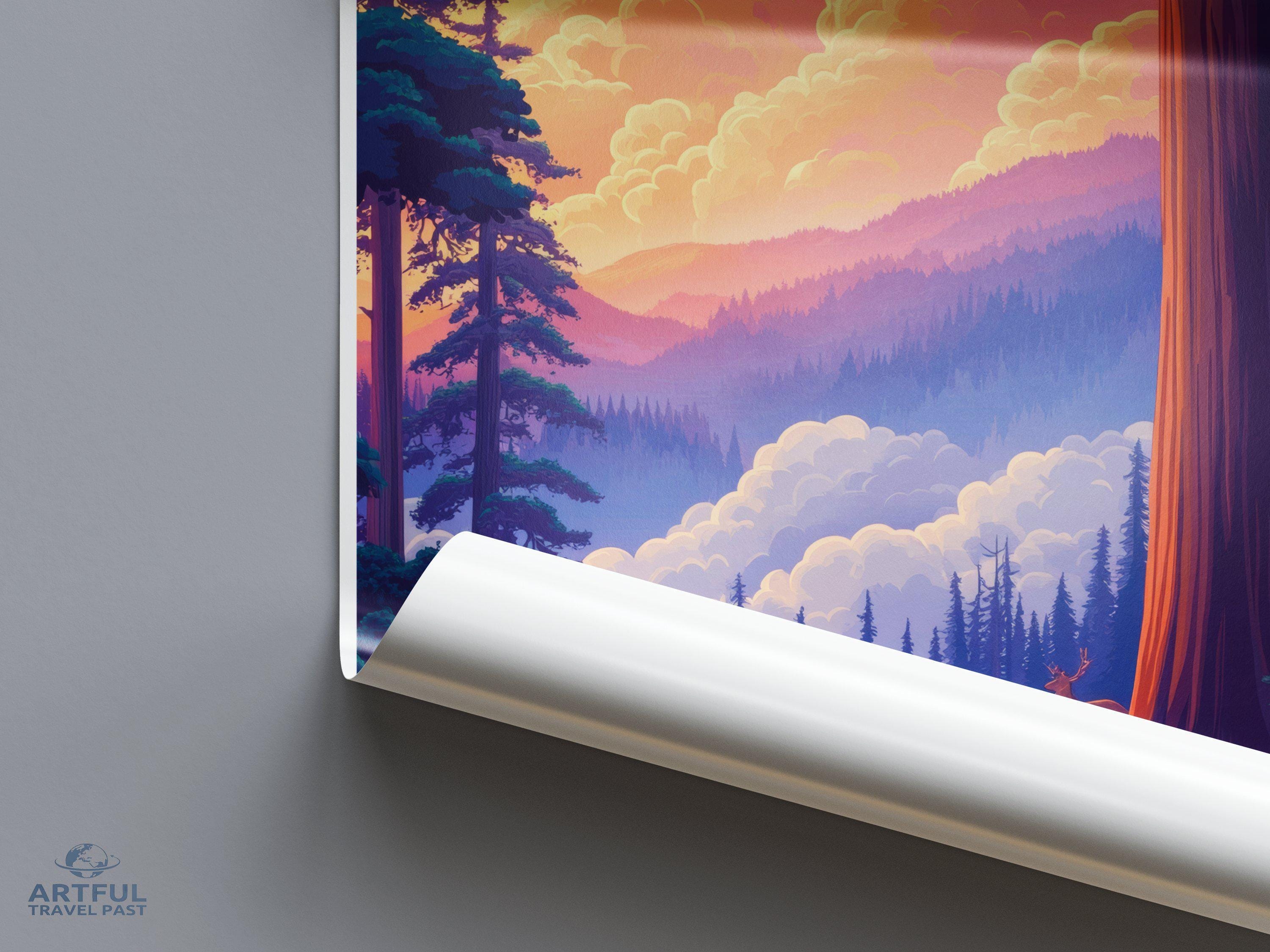 Redwood National Park Poster | California Wall Art