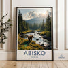 Abisko National Park Wall Art, Scandinavian Nature Poster, Bear in Forest Print, Landscape Photography, Wilderness Decor