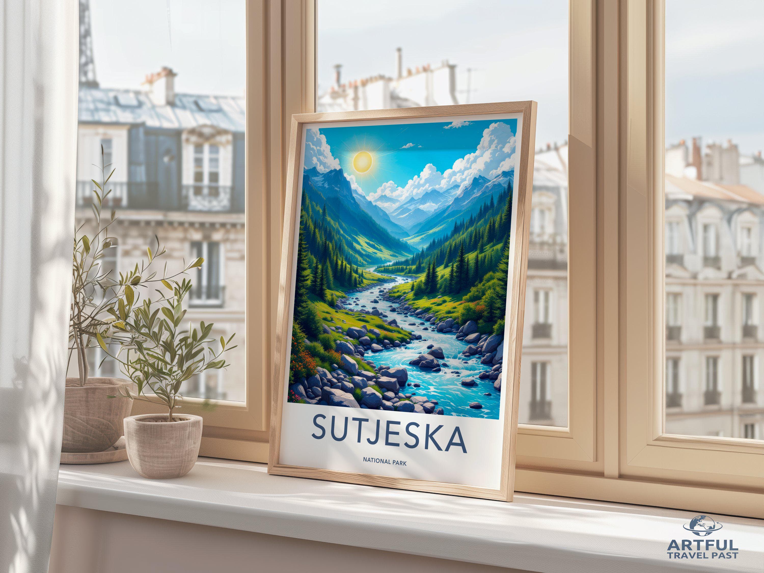 Sutjeska National Park Poster | Bosnia and Herzegovina Art