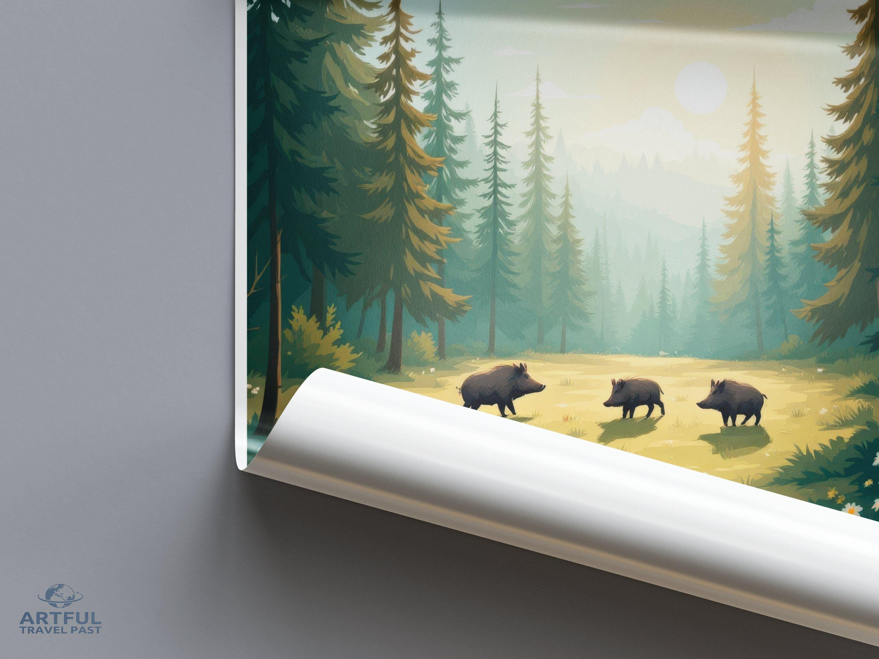 Białowieża National Park Poster | Poland Wall Art