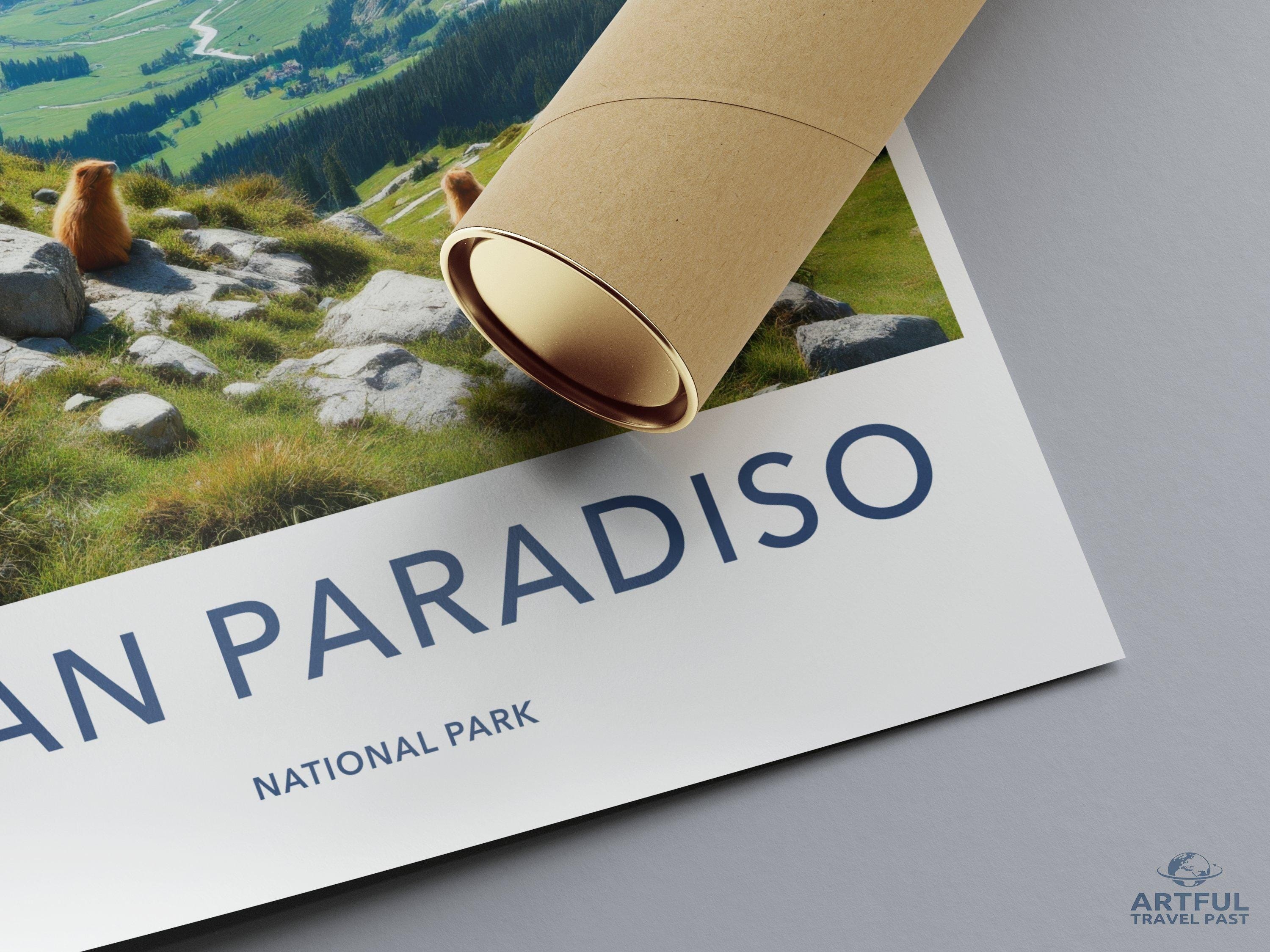 Gran Paradiso National Park Poster | Italy Wall Art