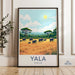 Yala National Park Poster, Elephant Family Wall Art, Vintage Travel Print, Wildlife Safari Decor, Nature Landscape Illustration, Animal