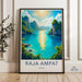 Raja Ampat Indonesia Wall Art, Scenic Nature Print, Tropical Island Decor, Coastal Landscape Art, Zen Beach Scene, Travel Poster