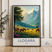Llogara Albania landscape print, horse decor mountain wall art, scenic nature photo poster, travel photography, gift for hikers