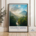 Serene Nature Landscape Wall Art, Khlong Saeng Forest Poster, Misty Mountain River Print, Tranquil Sunrise Scenic Decor