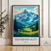 Bavarian Alps Wall Art, Mountain Landscape Print, Travel Poster, Germany Scenic View, Alpine Home Decor, Nature Photography Artwork