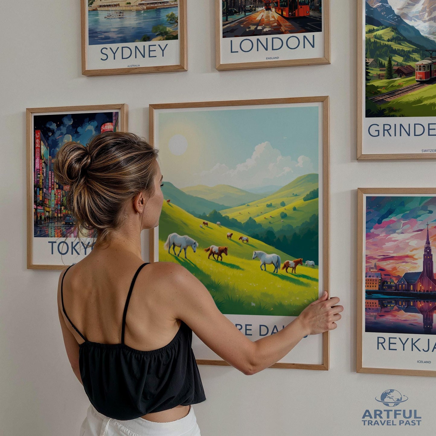 Vintage Travel Posters Set, Artful Wall Decor, World Landmarks Print Collection, Gallery Wall Art, Wanderlust Home Decoration