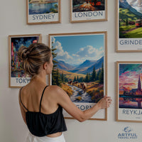 Travel wall art, cityscape posters, scenic travel prints, wall decor, travel photography prints, city travel posters set collection
