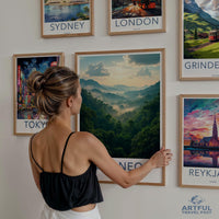 Travel Print Gallery Wall Art, Cityscape Posters, Modern Home Decor, World Travel Art Prints, Wanderlust Inspired Wall Art