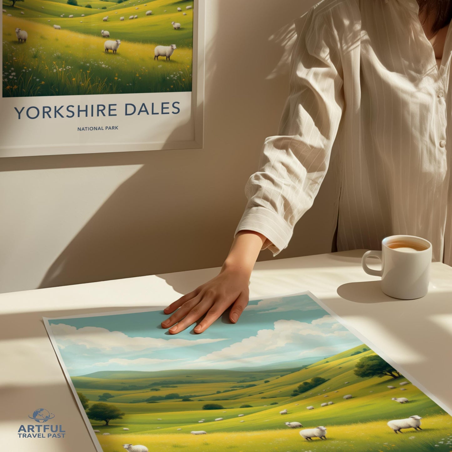 Yorkshire Dales National Park Poster, Nature Landscape Wall Art, Scenic Travel Print, Decorative Home Decor, Gift for Nature Lovers