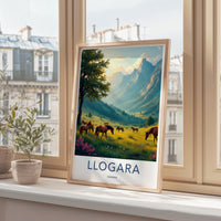 Scenic Llogara Albania Travel Poster, Mountain Landscape Art Print, Beautiful Nature Wall Decor, Travel Destination Artwork, Home Decor