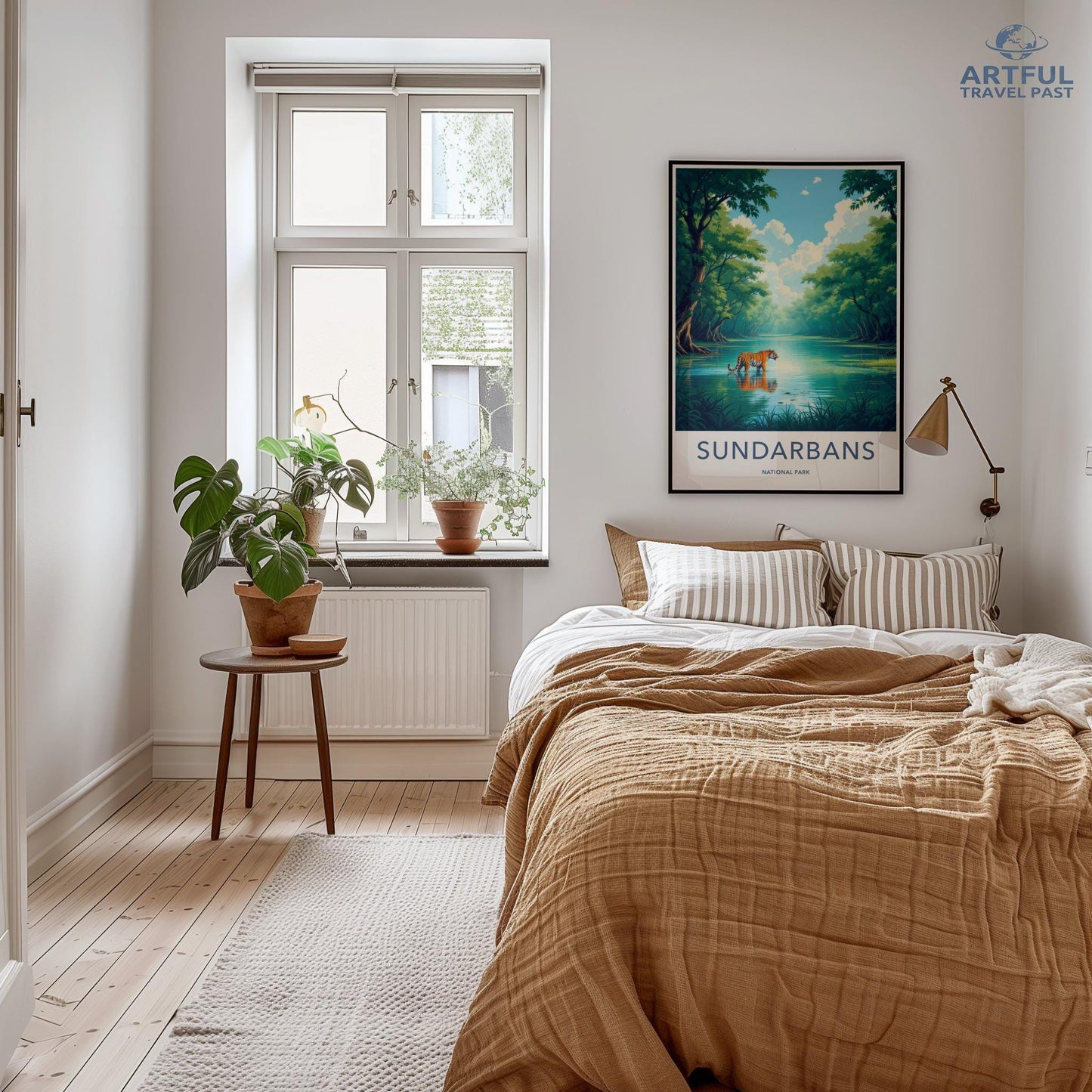 Scenic Sundarbans Wall Art, Nature Travel Poster, Bedroom Decor, Adventures in the Sundarbans, Inspiring Wall Accent