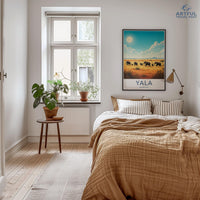 Bedroom Wall Art, Safari Wildlife Print, Nature Landscape Poster, Modern Home Decor, Animal Artwork, Neutral Aesthetic