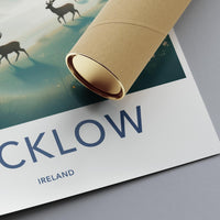 Wicklow Ireland Art Poster, Scenic Landscape Print, Ideal Travel Decor, Perfect Gift for Nature Enthusiasts, Minimalist Artwork