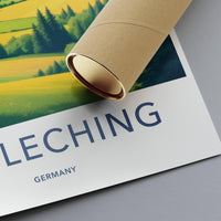 Schleching Germany Art Print, Scenic Countryside Wall Art, Travel Poster, Nature Landscape Print, Rustic Home Decor, Vintage Artwork