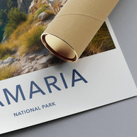 Samaria National Park Poster, Scenic Travel Print, Wall Art, Nature Photography, Home Decor, Adventure Landscape, Unframed