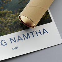 Travel Poster, Luang Namtha Laos Poster, Wanderlust Decor, Travel Wall Art, Southeast Asia Print, Nature Photography Poster