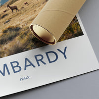 Lombardy Italy Poster Print, Scenic Lombardy Wall Art, Travel Poster of Lombardy, Landscape Photography Print of Italy