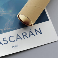Huascaran Peru Travel Poster, Modern Wall Art, Nature Landscape Print, Travel Photography Decor, Home Office Decoration