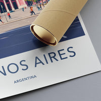 Argentina Travel Poster, Buenos Aires Wall Art, Modern Argentina Print, Cityscape Poster, Home Decor, Travel Gift, Buenos Aires Art