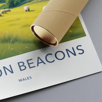 Scenic Brecon Beacons Wall Art Print, Nature Landscape Poster, Ideal Gift for Travel Enthusiasts, Home Decor, Artful Travel Past