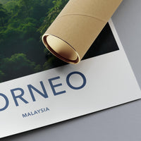 Borneo Travel Poster, Malaysia Wall Art, Scenic Landscape Print, Nature Photography Decor, Adventure Travel Artwork, Jungle Art