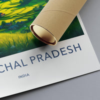 India Travel Poster, Arunachal Pradesh Wall Art, Vibrant Landscape Print, Adventure Decor, Home Office Decoration, Gift Idea