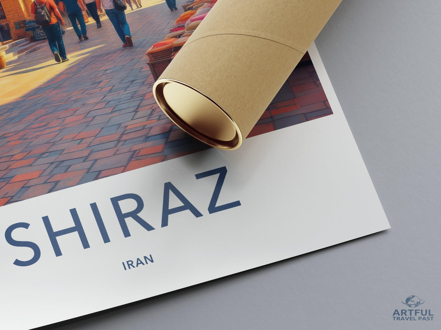 Travel Poster of Shiraz Iran, Vintage City Artwork, Wall Decor for Home or Office, Travel Souvenir Print, Historic Cityscape