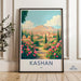 Kashan Wall Art, Iran Travel Poster, Vintage Landscape Print, Rose Garden Decor, Persian Architecture Art, Scenic Wall Decor