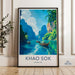 Khao Sok National Park Wall Art, Scenic Nature Poster, Tropical Landscape Print, Thailand Adventure Decor, Southeast Asia Travel Art