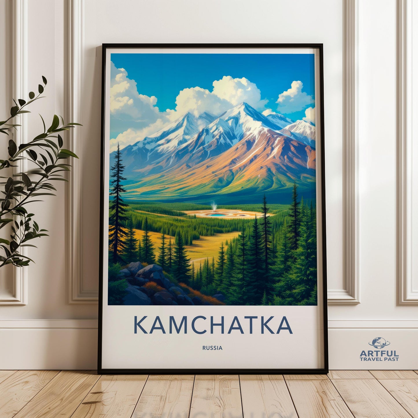 Majestic Kamchatka Wall Art, Russia Mountain Landscape Print, Nature Poster, Scenic Wilderness Home Decor, Stunning Art Piece