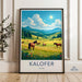 Beautiful Mountain Meadow Wall Art, Horse Pasture Landscape Print, Sunny Countryside Decor, Kalofer Bulgaria Scenic Poster
