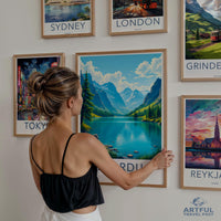 Travel poster set, World city art prints, Gallery wall art decor, Wanderlust wall art, Vacation destination posters