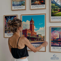 Vintage Travel Posters, Wall Art Decor, Retro City Prints, Travel Destination Wall Art, Stylish Home Decor, Wanderlust Artwork