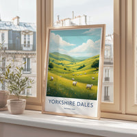 Yorkshire Dales National Park Poster, Scenic Wall Art, Countryside Landscape Print, Nature Decor, Home Office Decoration, Gift Idea