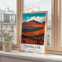Timanfaya National Park Print, Landscape Wall Art, Travel Poster, Scenic Home Decor, Modern Art Print, Nature Photography, Holiday Gift
