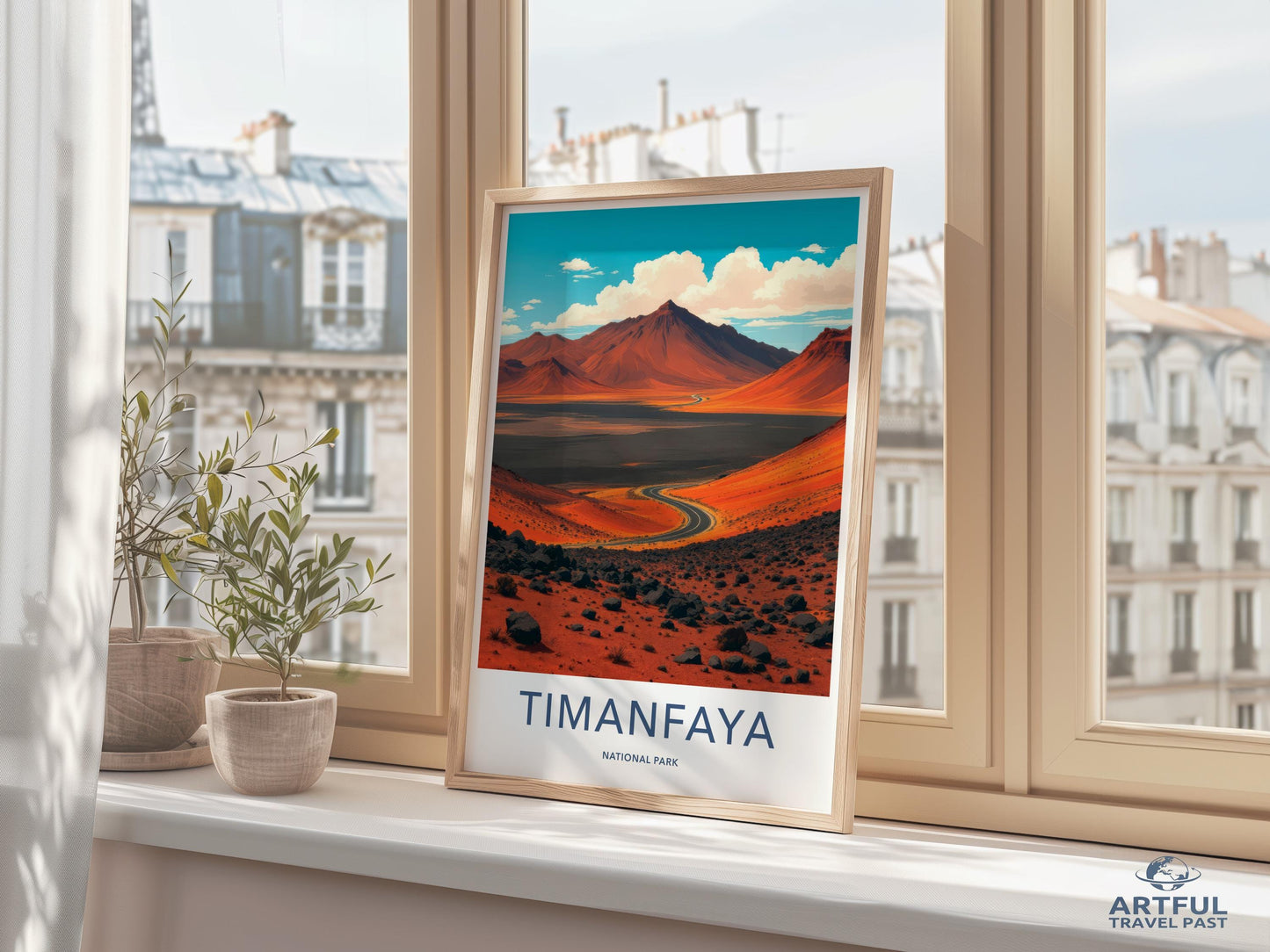 Timanfaya National Park Print, Landscape Wall Art, Travel Poster, Scenic Home Decor, Modern Art Print, Nature Photography, Holiday Gift