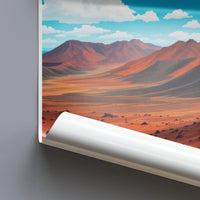 Desert mountain landscape art print, Scenic wall decor, Unique home decor, Travel inspired artwork, Nature wall art print