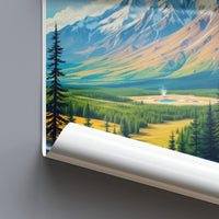 Beautiful Mountain Landscape Poster, Nature Wall Art Print, Scenic Wilderness Painting, Travel Inspired Home Decor, Mountain View