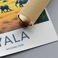 Yala National Park Poster, Elephant Wildlife Art Print, Nature Lover Gift, Safari Wall Art, Wildlife Sanctuary Decor