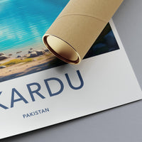 Skardu Travel Poster, Scenic Wall Art, Home Decor, Landscape Print, Adventure Art, Nature Decor, Mountain Poster, Travel Lover Gift